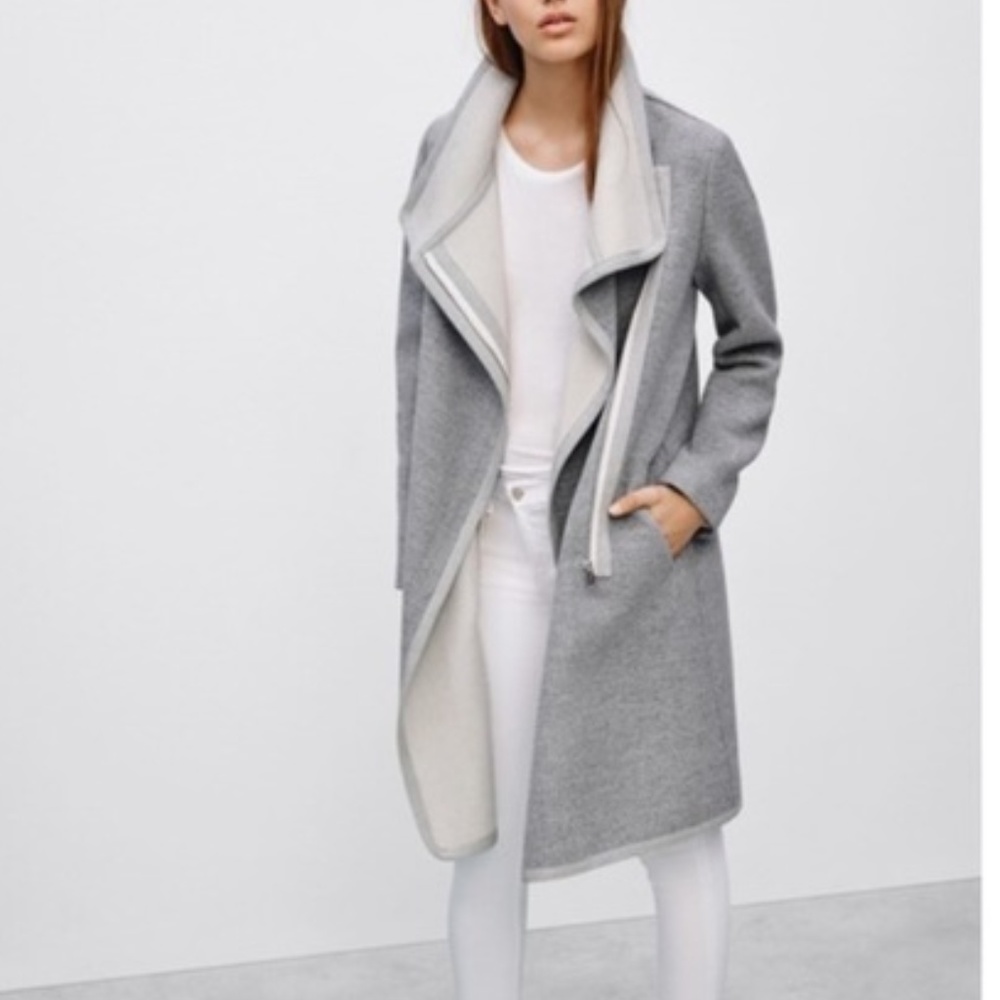 Babaton Cormac Wool Coat Grey | Aritzia